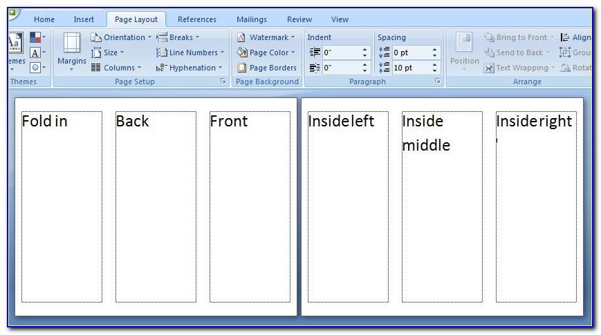 Template For Booklet In Word 2007