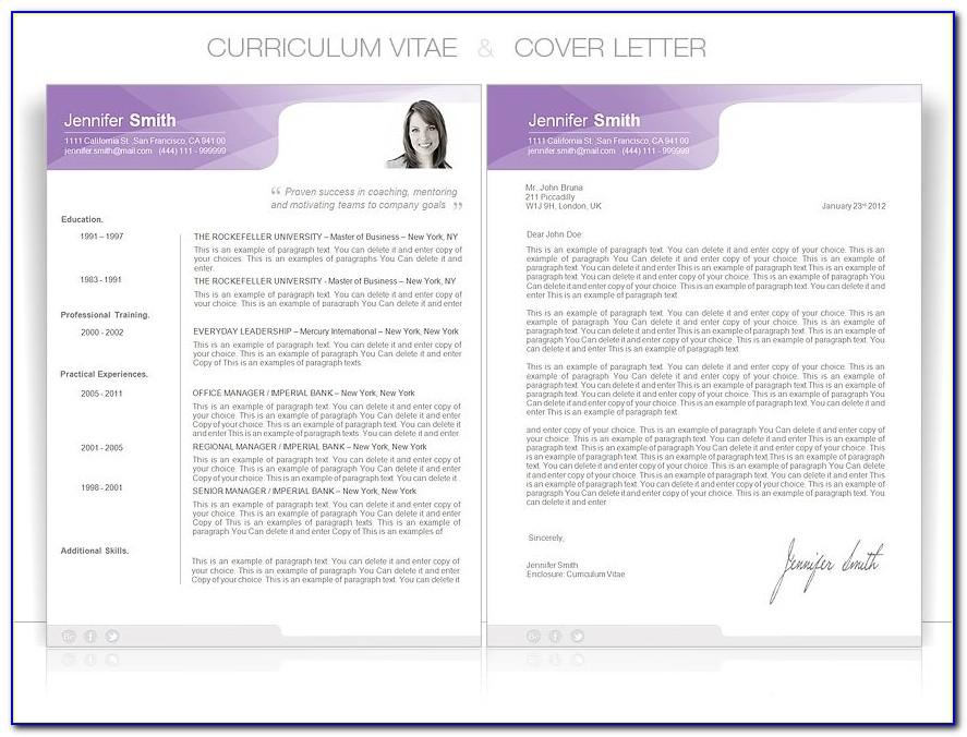 Template For Curriculum Vitae Free Download