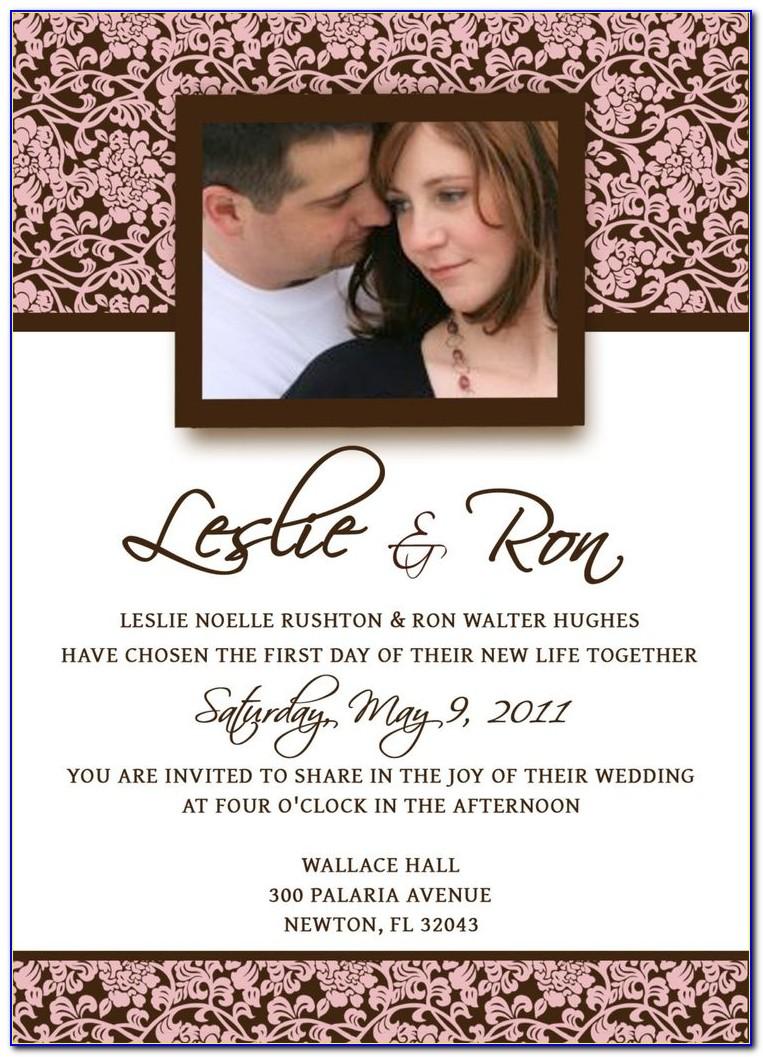 Template For Wedding Invitations