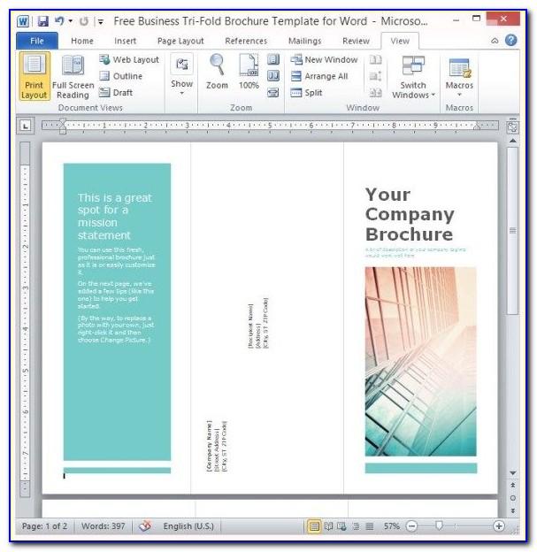 Templates For Brochures On Microsoft Word 2007