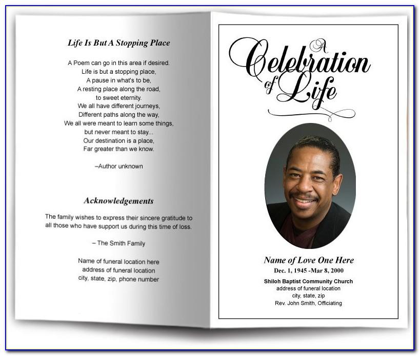 Templates For Funeral Program