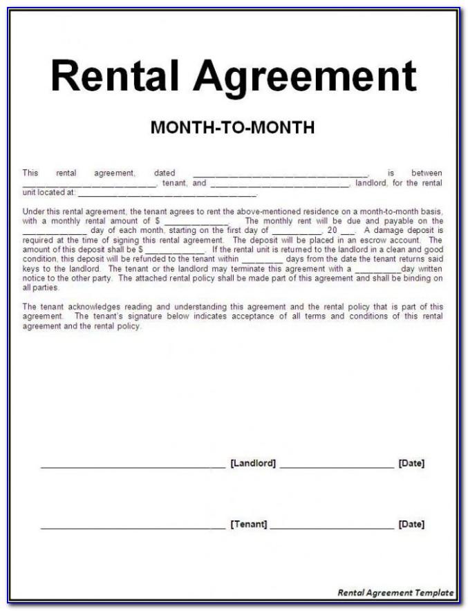 Templates For Lease Agreements