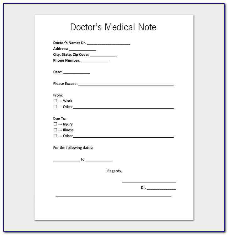 Templates For Medical Notes