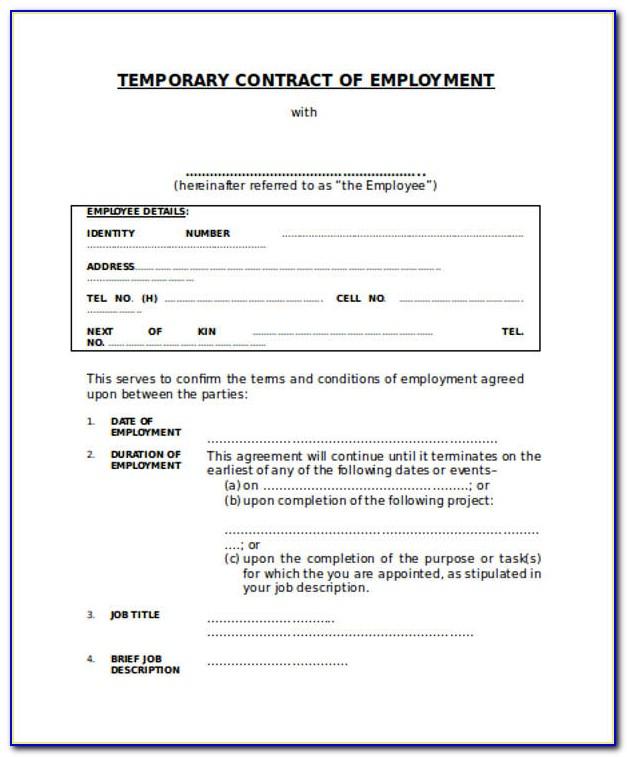 Temporary Easement Agreement Template