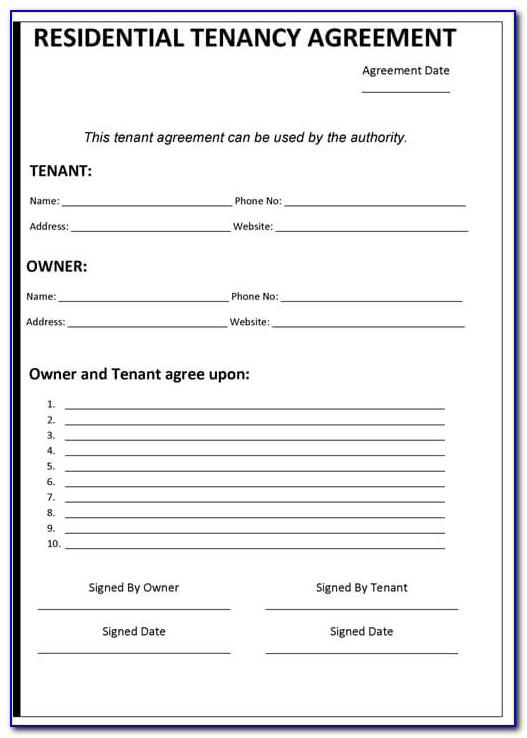 Tenancy Agreement Template Word Document Singapore