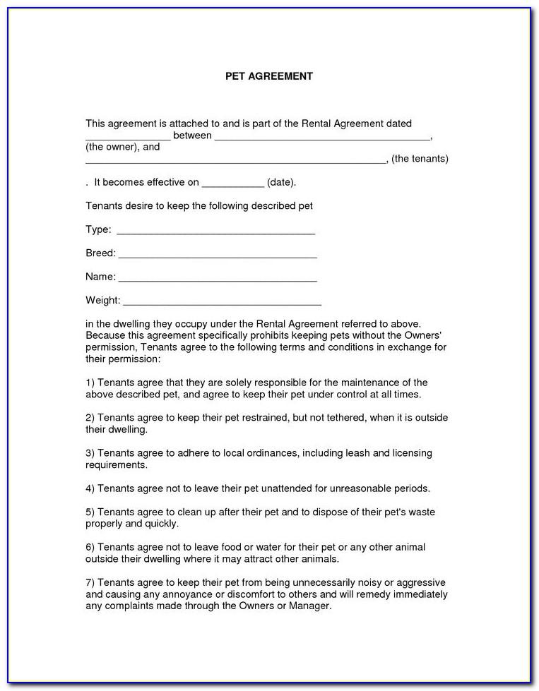Tenant Agreement Form South Africa