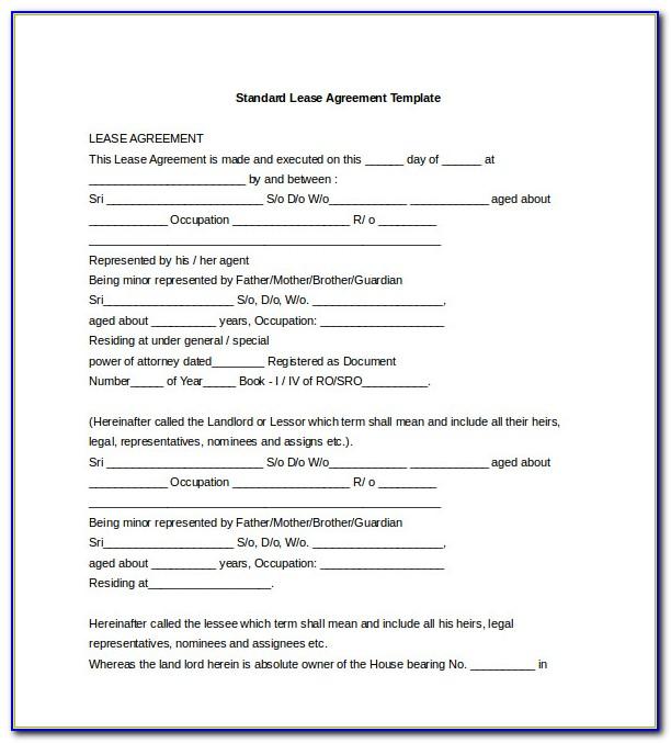Tenant Agreement Template Word