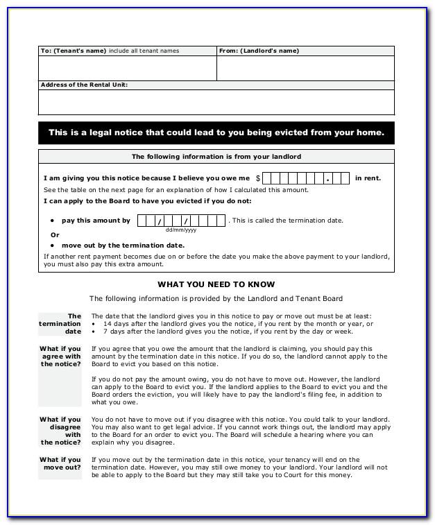 Tenant Eviction Letter Template Uk