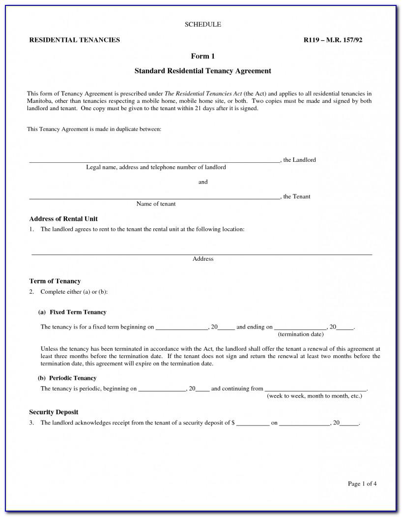 Tenant Landlord Lease Template