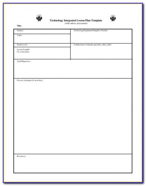 Tennessee Lesson Plan Template