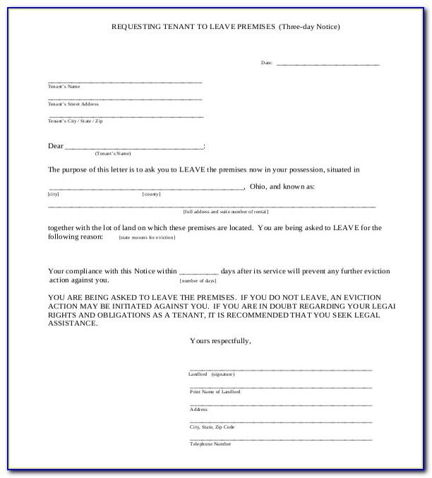 Texas 30 Day Eviction Notice Form