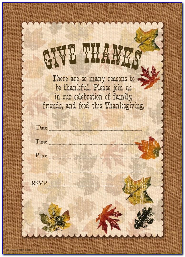 Thanksgiving Flyers Free Templates