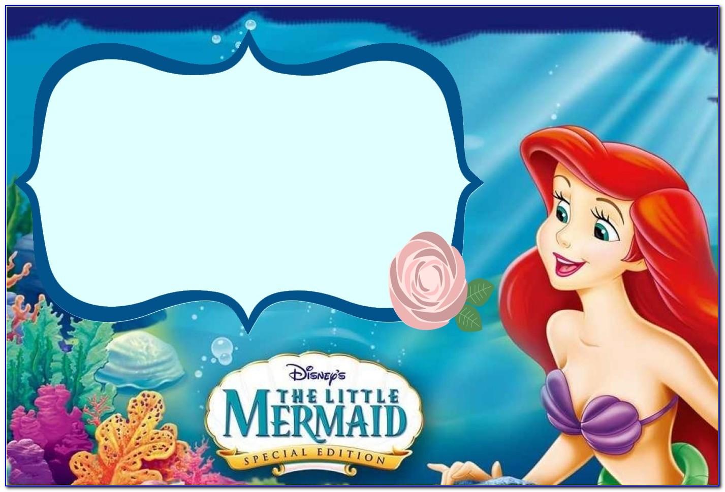The Little Mermaid Invitation Templates Free