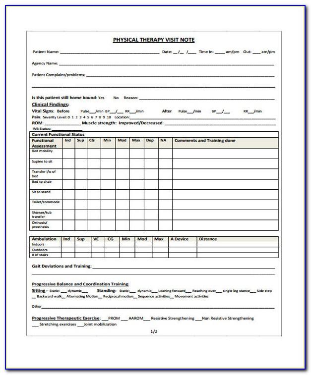 Therapy Intake Form Template