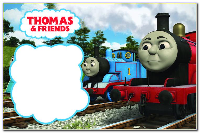Thomas The Train Ticket Invitation Template