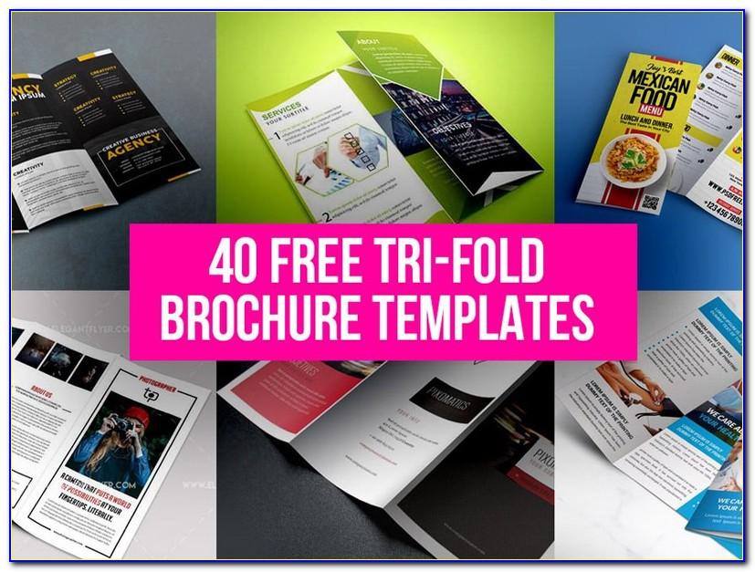 Three Fold Brochure Template Psd Free