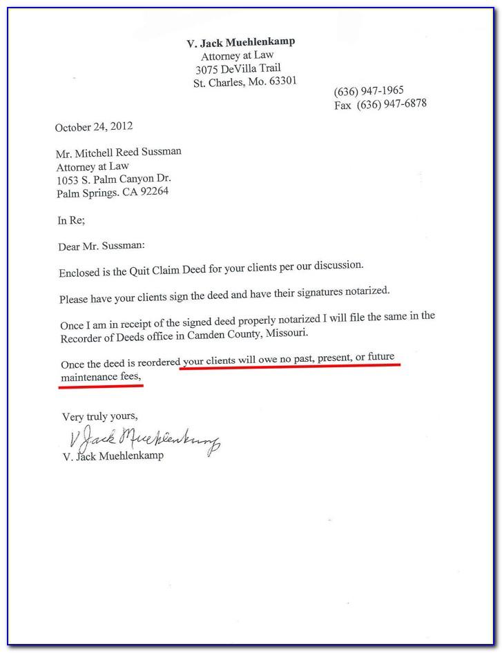 Timeshare Rescission Letter Example