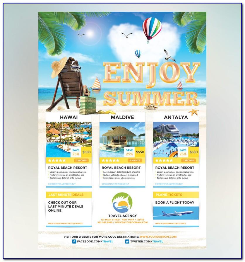 Travel Agency Flyer Template Free