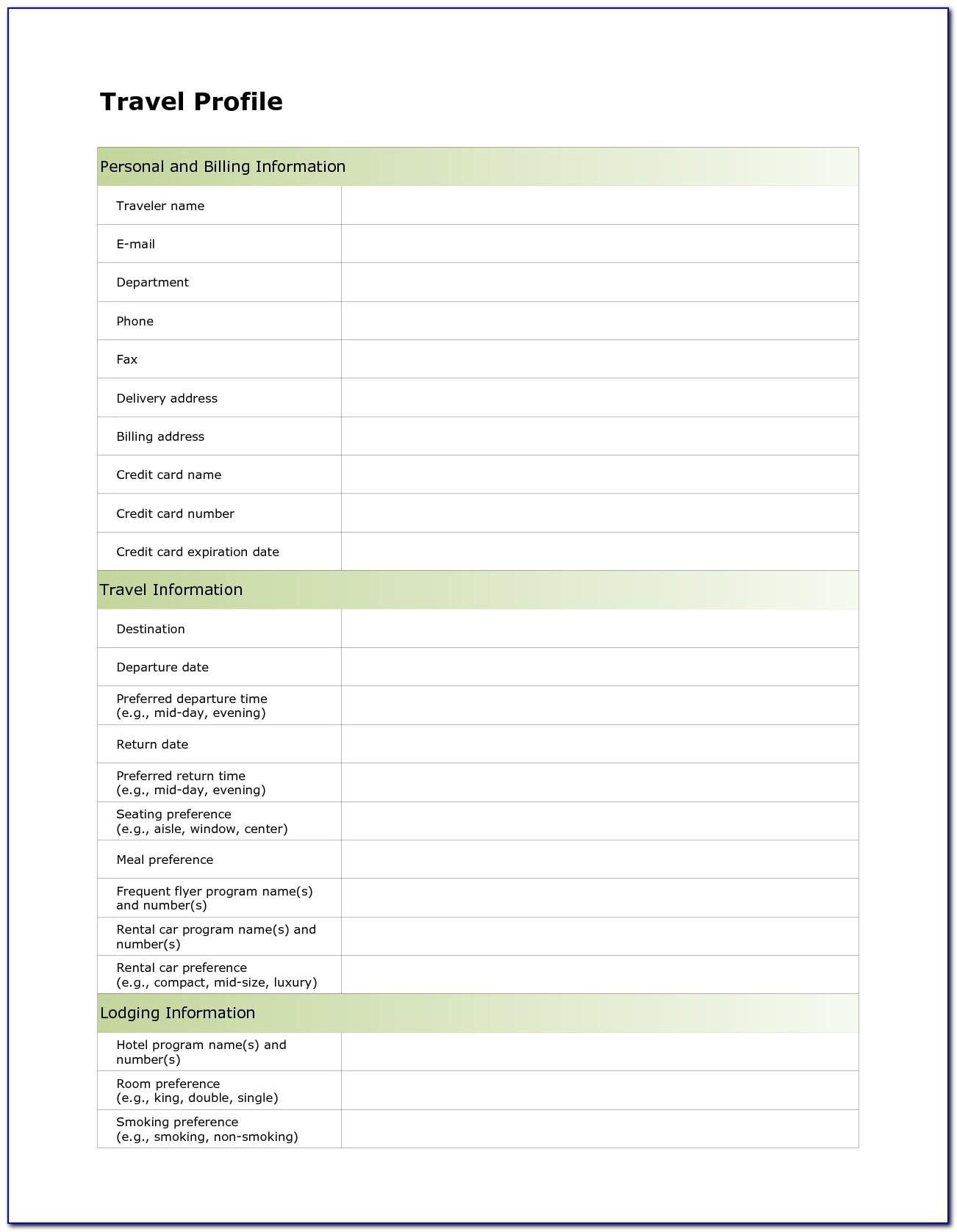 queensland government travel profile form