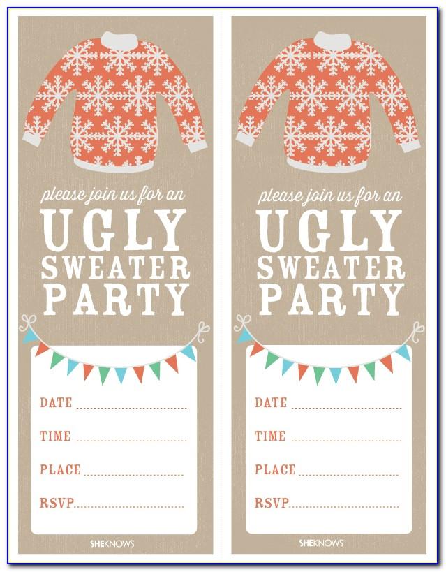 Ugly Sweater Photoshop Template
