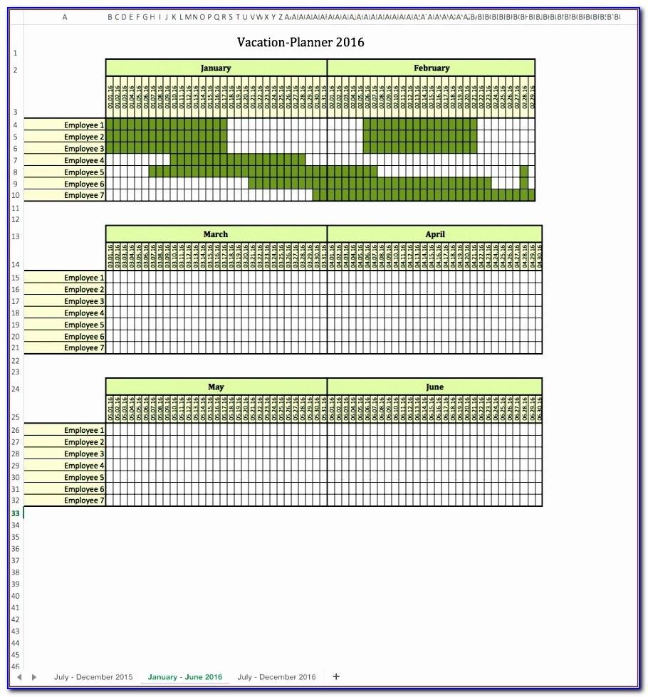 Vacation Sick Leave Tracking Excel Template