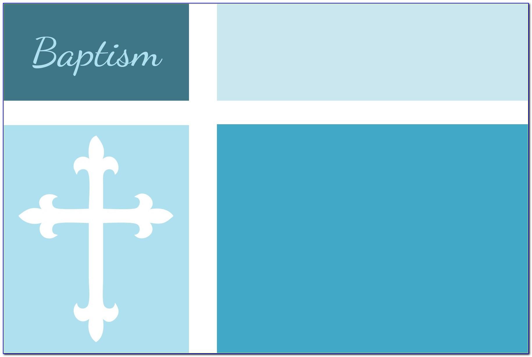 Word Templates For Baptism Invitations