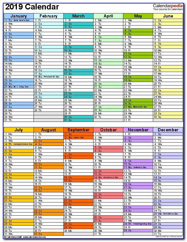 Calendar Gantt Chart Template