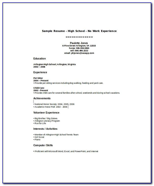 College Student Resume Templates Free
