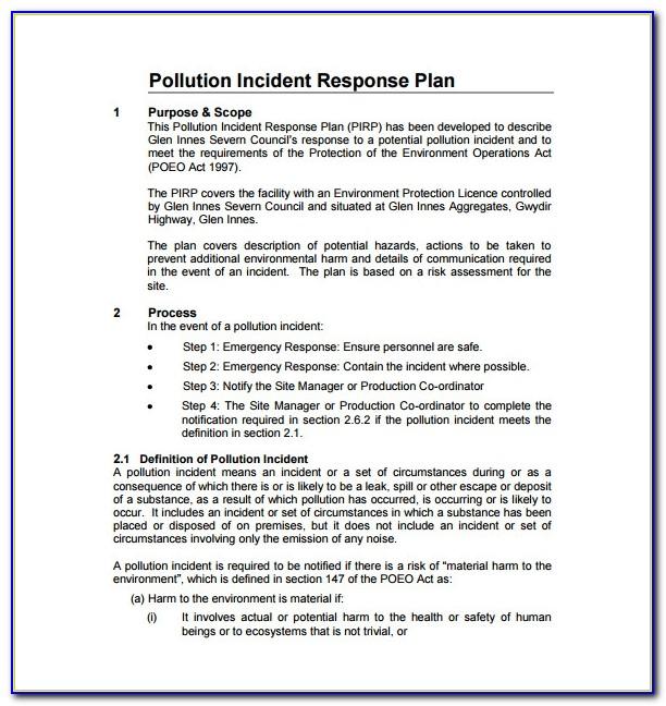 Nist Incident Report Template