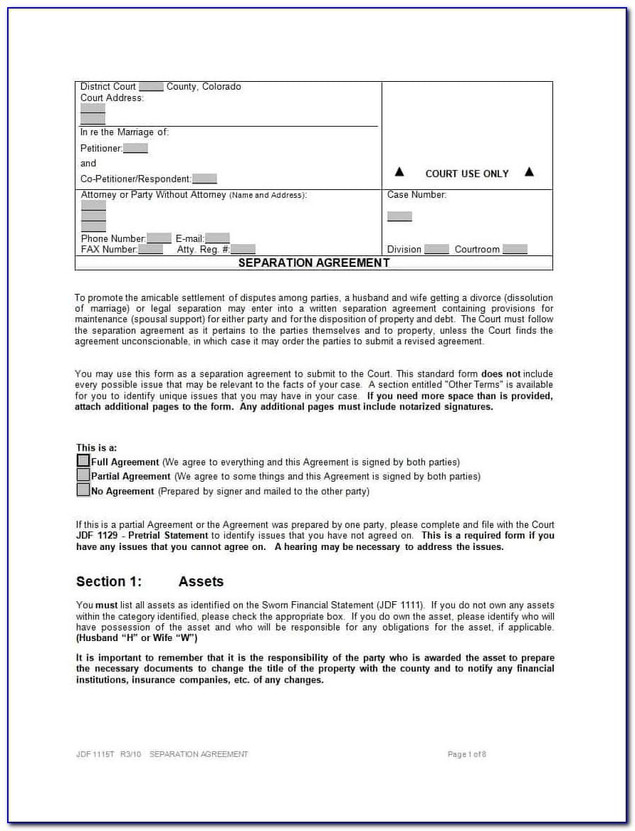Employment Separation Agreement Template Nc