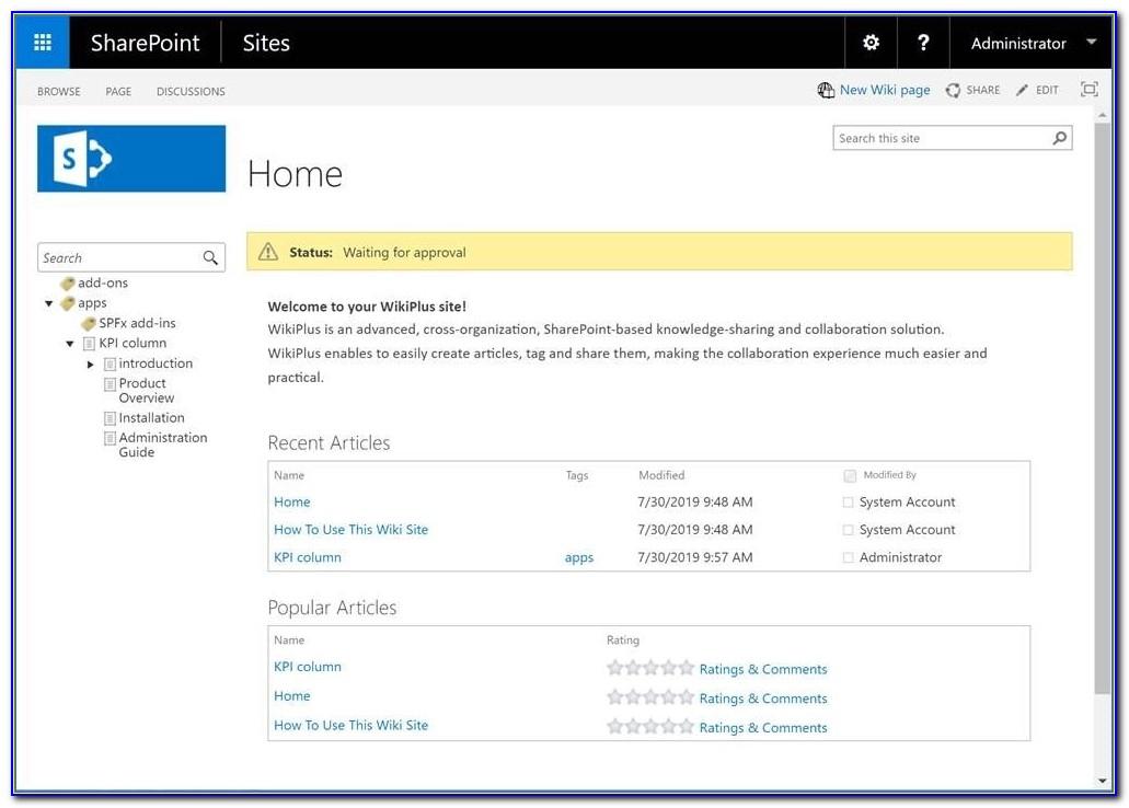Free Sharepoint Knowledge Base Template
