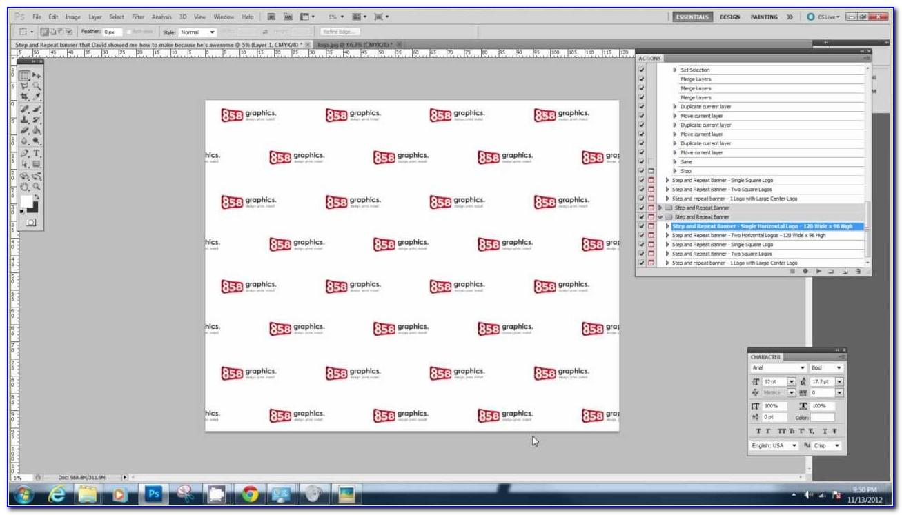 Free Step And Repeat Template Photoshop