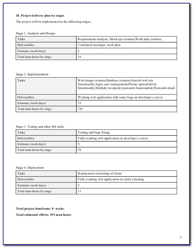 Invoice For Software Development Services Template