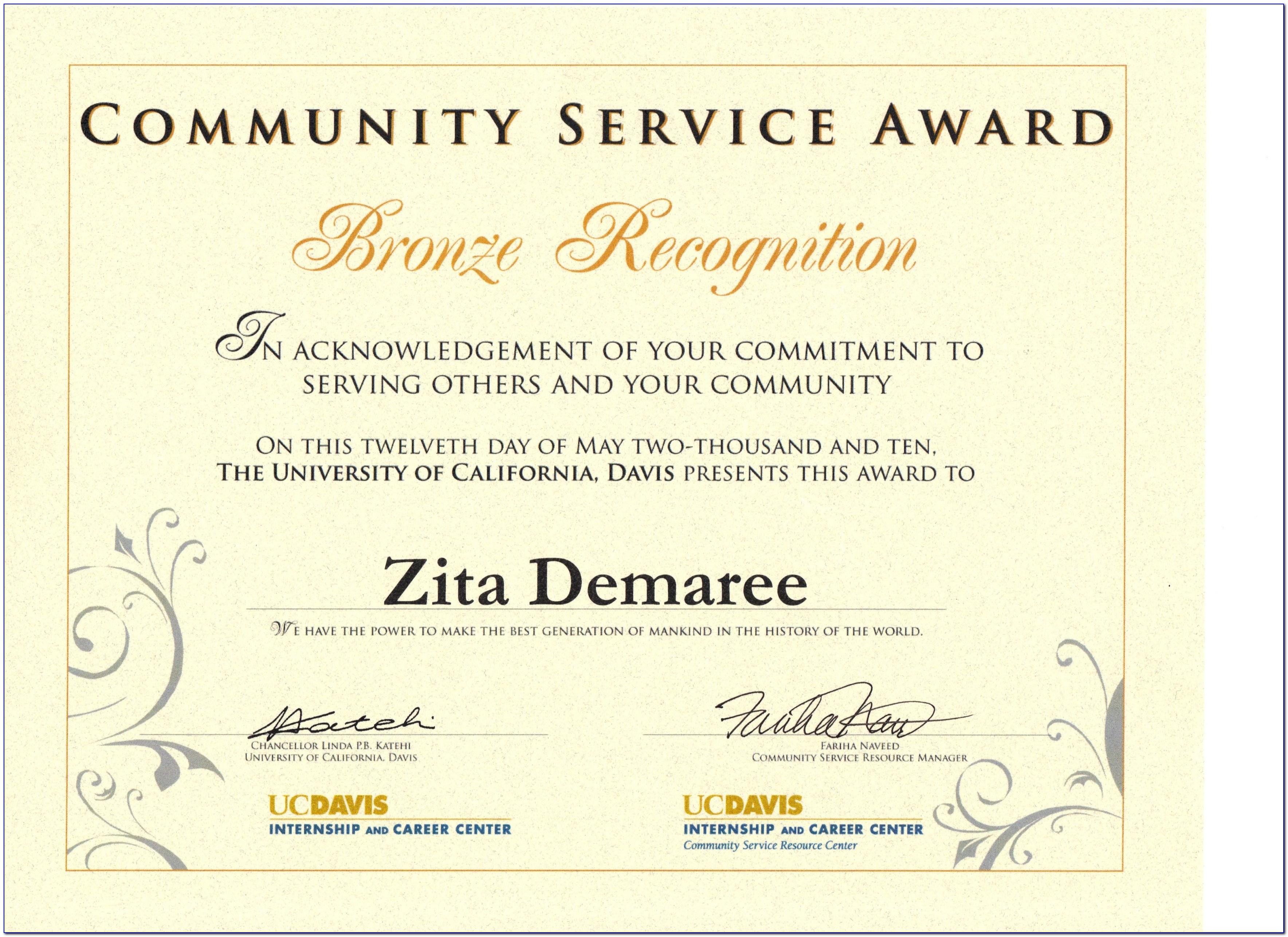 Long Service Award Certificate Templates Word