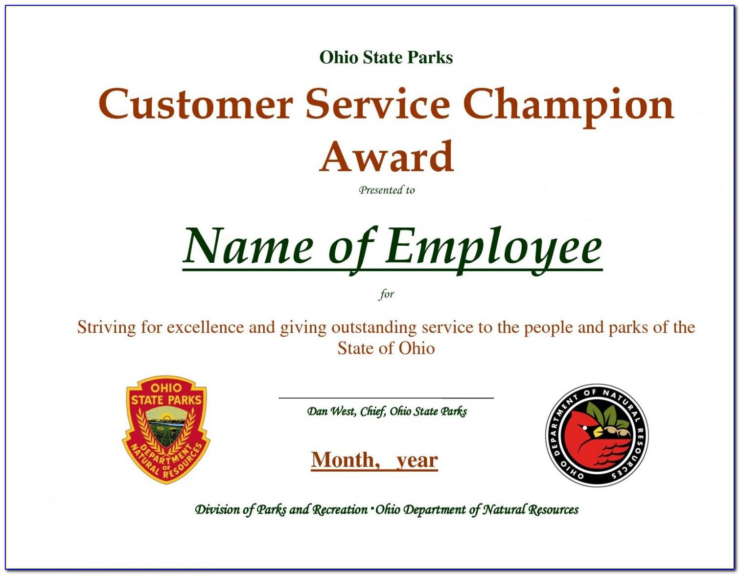 Long Service Award Certificate Templates