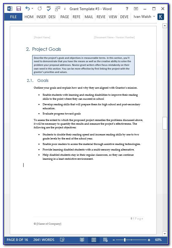 Microsoft Excel Bid Proposal Template