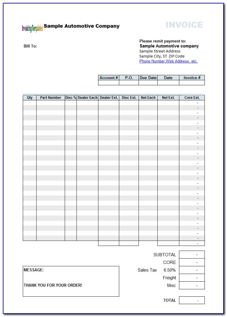 Monthly Bill Spreadsheet Template Free Excel