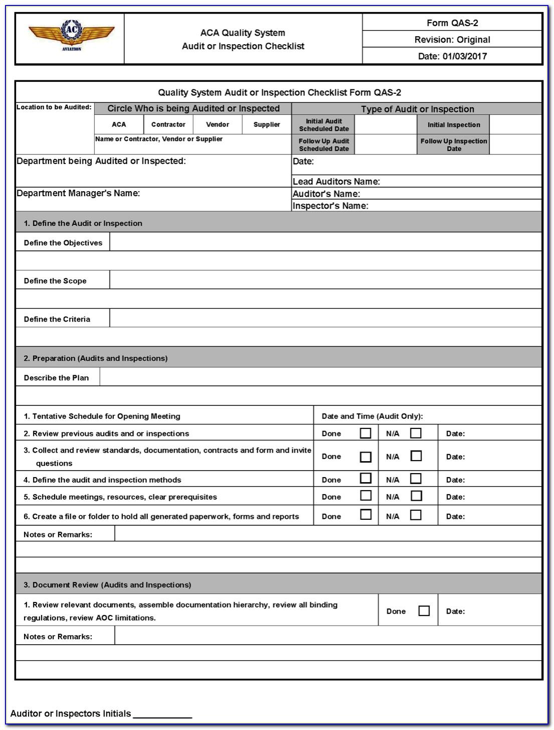 Network Security Audit Checklist Template