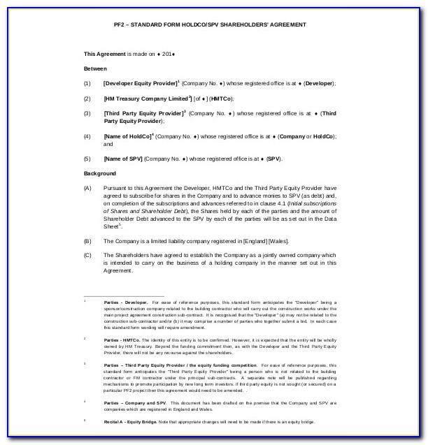 Nominee Shareholder Agreement Template Uk