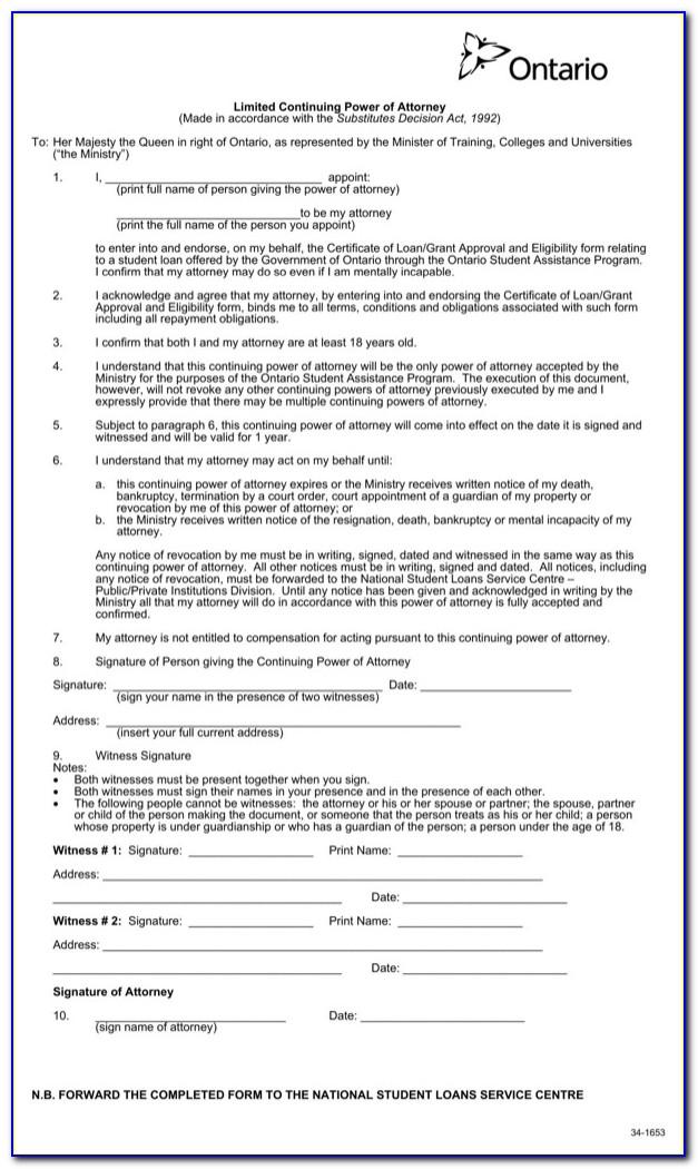 Printable Power Of Attorney Forms Indiana