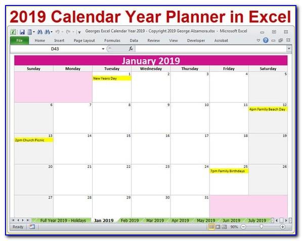 Schedule Maker Excel Template