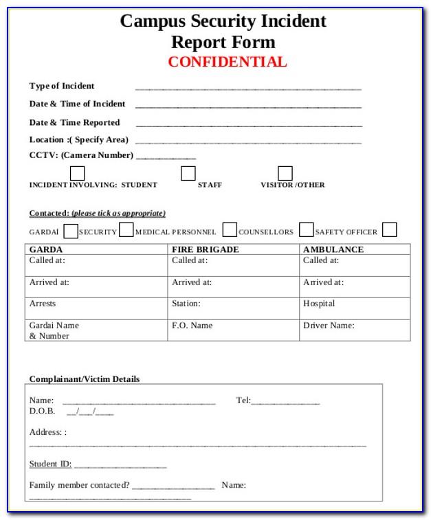 Security Guard Contract Template Free