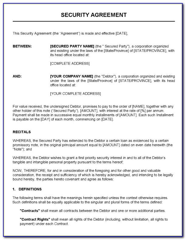 Security Guard Employment Contract Template