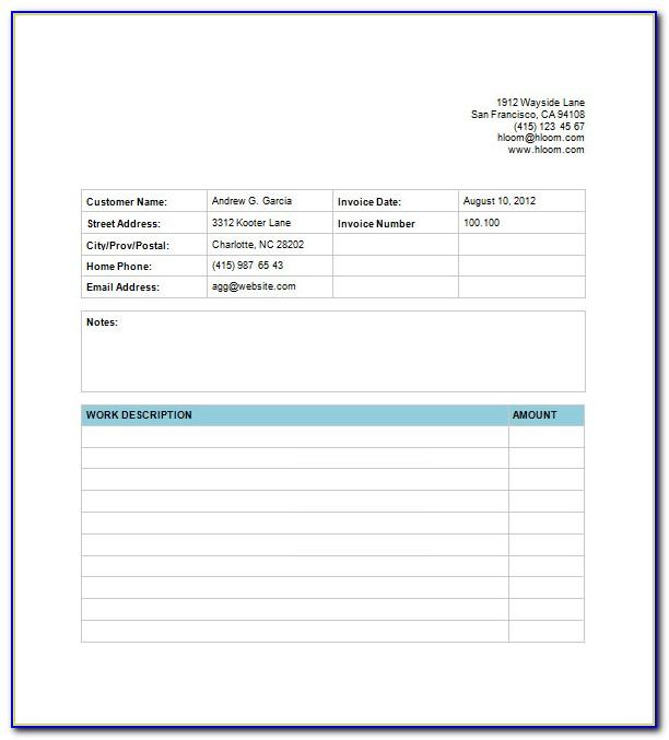 Self Billed Invoice Declaration Form