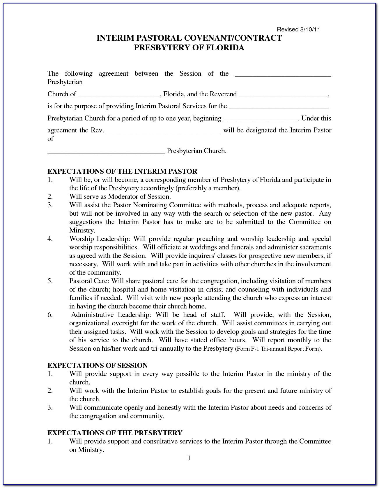 Self Employed Contract Template Word