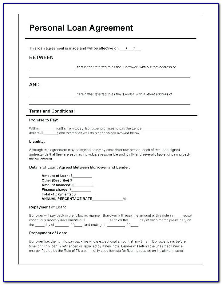 Seller Financing Contract Form