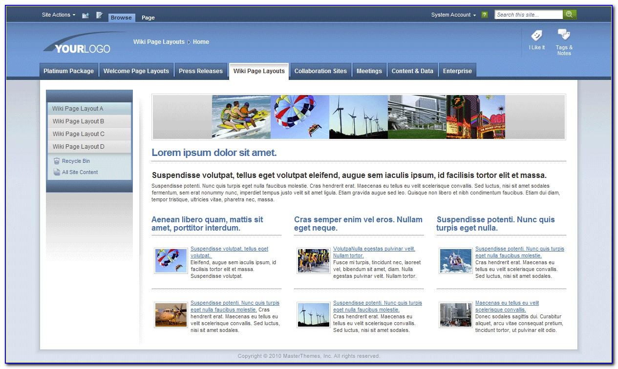 Sharepoint Templates 2010 Free Download