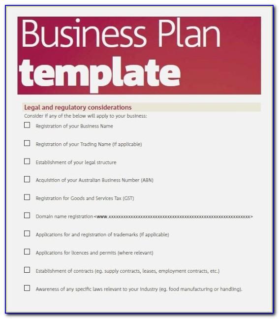 Simple Business Plan Template Free Word