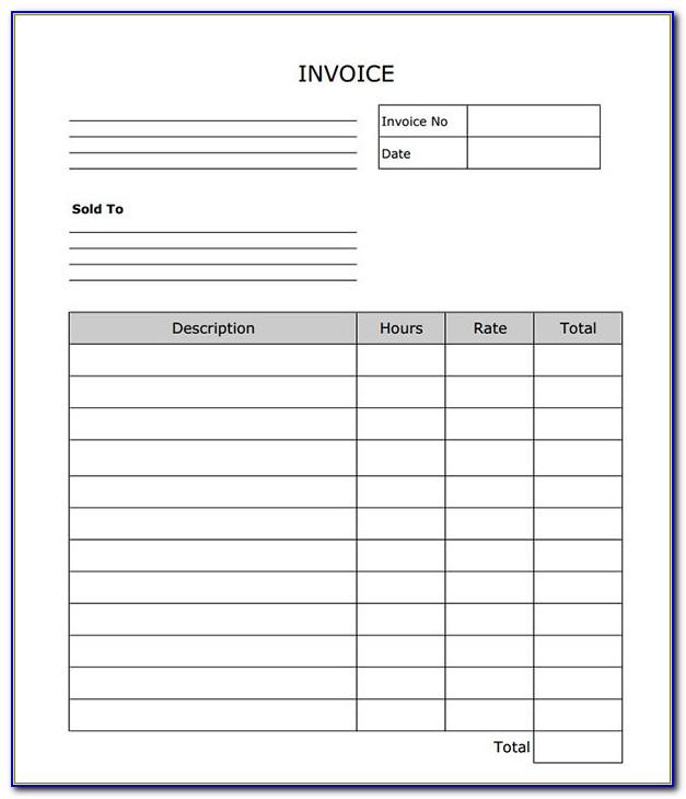 Simple Invoice Template Excel Download Free