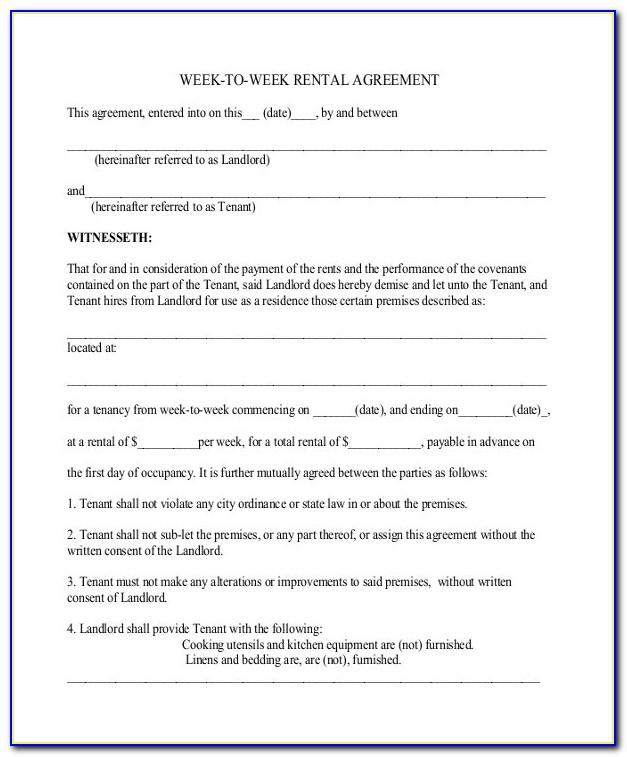 Simple Lease Agreement Template Free